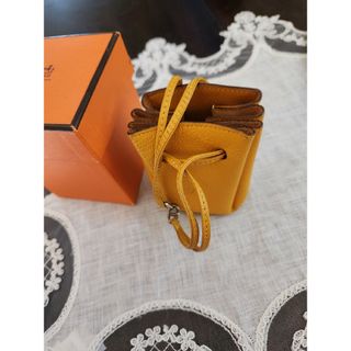 エルメス(Hermes)のHERMESのミニミニポーチ、イエロー(その他)