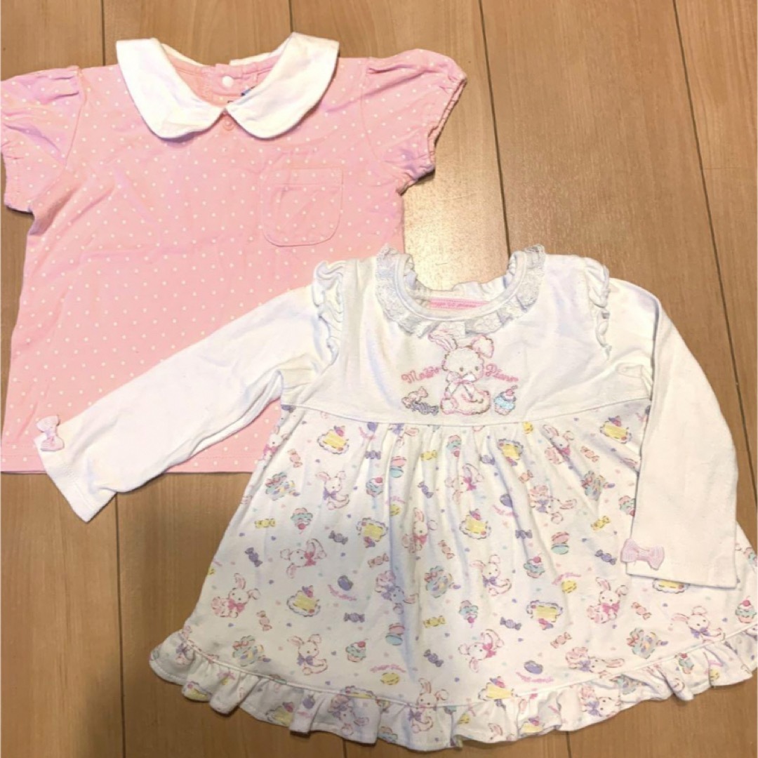 mikihouse(ミキハウス)の早い者勝ち　90cm 女の子トップス　まとめ売り キッズ/ベビー/マタニティのキッズ服女の子用(90cm~)(その他)の商品写真