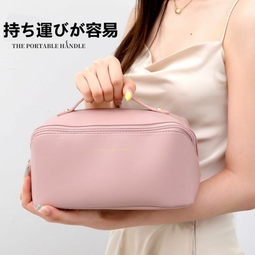 【色: ホワイト1】FLORPERRY 化粧バッグ メイクポーチ 持ち運び 化粧 コスメ/美容のキット/セット(コフレ/メイクアップセット)の商品写真