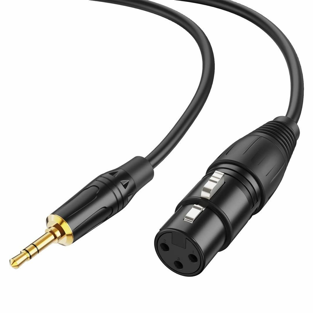 3.5 to xlr CableCreation  trs cx0076 スマホ/家電/カメラのオーディオ機器(その他)の商品写真