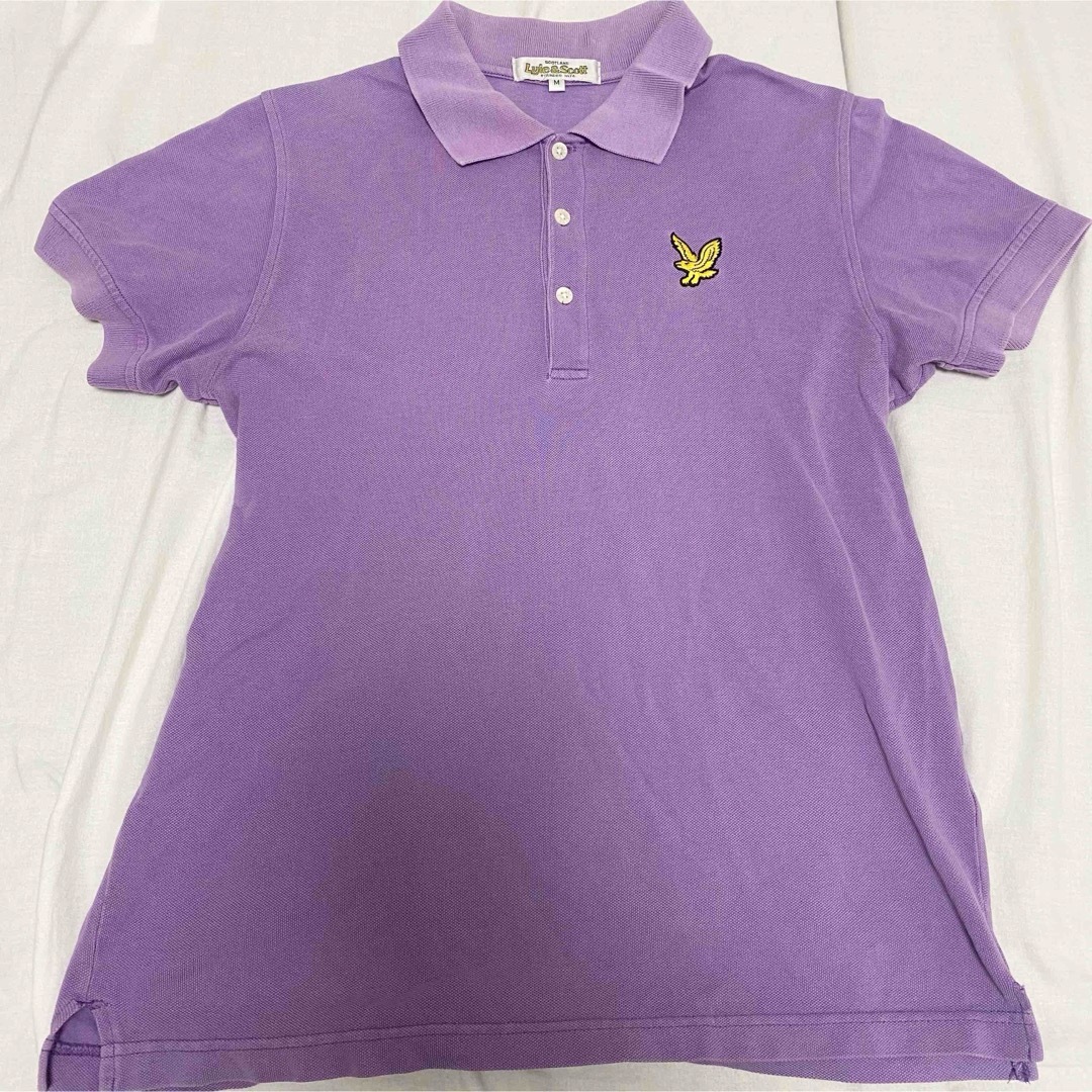 LYLE&SCOTT(ライルアンドスコット)のLyle & Scott ライルアンドスコット ポロシャツ　M　パープル メンズのトップス(ポロシャツ)の商品写真