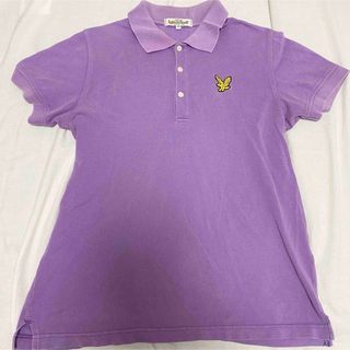 ライルアンドスコット(LYLE&SCOTT)のLyle & Scott ライルアンドスコット ポロシャツ　M　パープル(ポロシャツ)