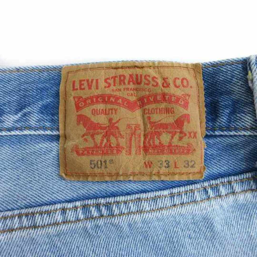 Levi's(リーバイス)のリーバイス 501 デニム ストレート ボタンフライ ライトブルー W33 メンズのパンツ(デニム/ジーンズ)の商品写真