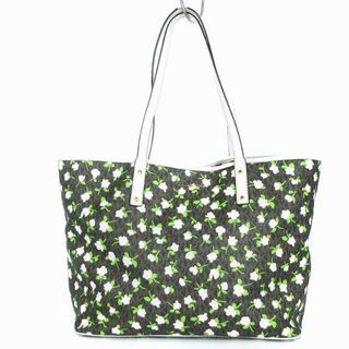 マイケルコース(Michael Kors)のマイケルコース トートバッグ MKシグネチャー レザー 花柄 ブラウン系 鞄(トートバッグ)