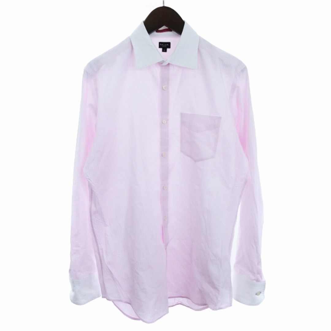 Paul Smith(ポールスミス)のポールスミス 美品 シャツ ブラウス 長袖 ストライプ ピンク L ■SM1 メンズのトップス(シャツ)の商品写真