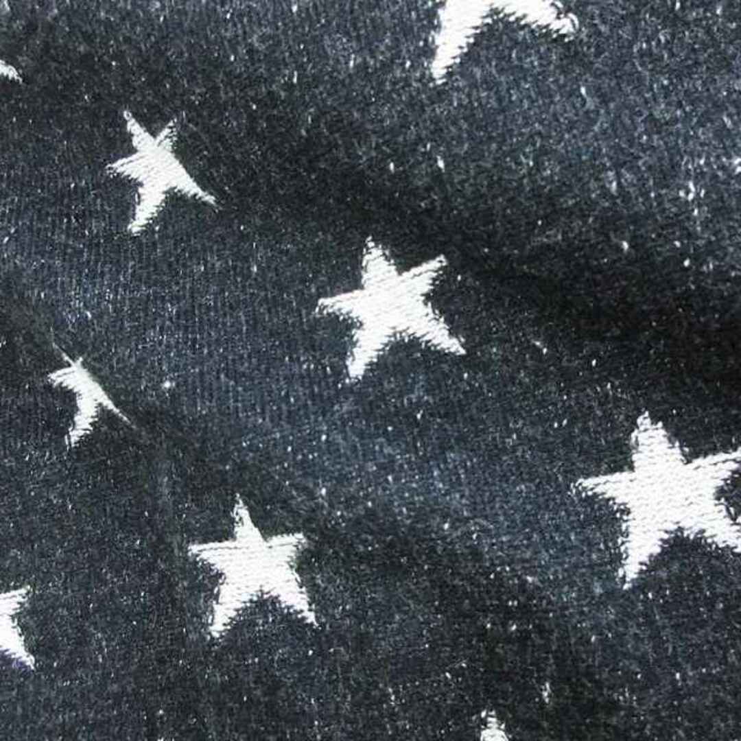 LOVELESS(ラブレス)のラブレス ニット セーター 長袖 星柄 ブラック ホワイト L ■SM1 メンズのトップス(ニット/セーター)の商品写真