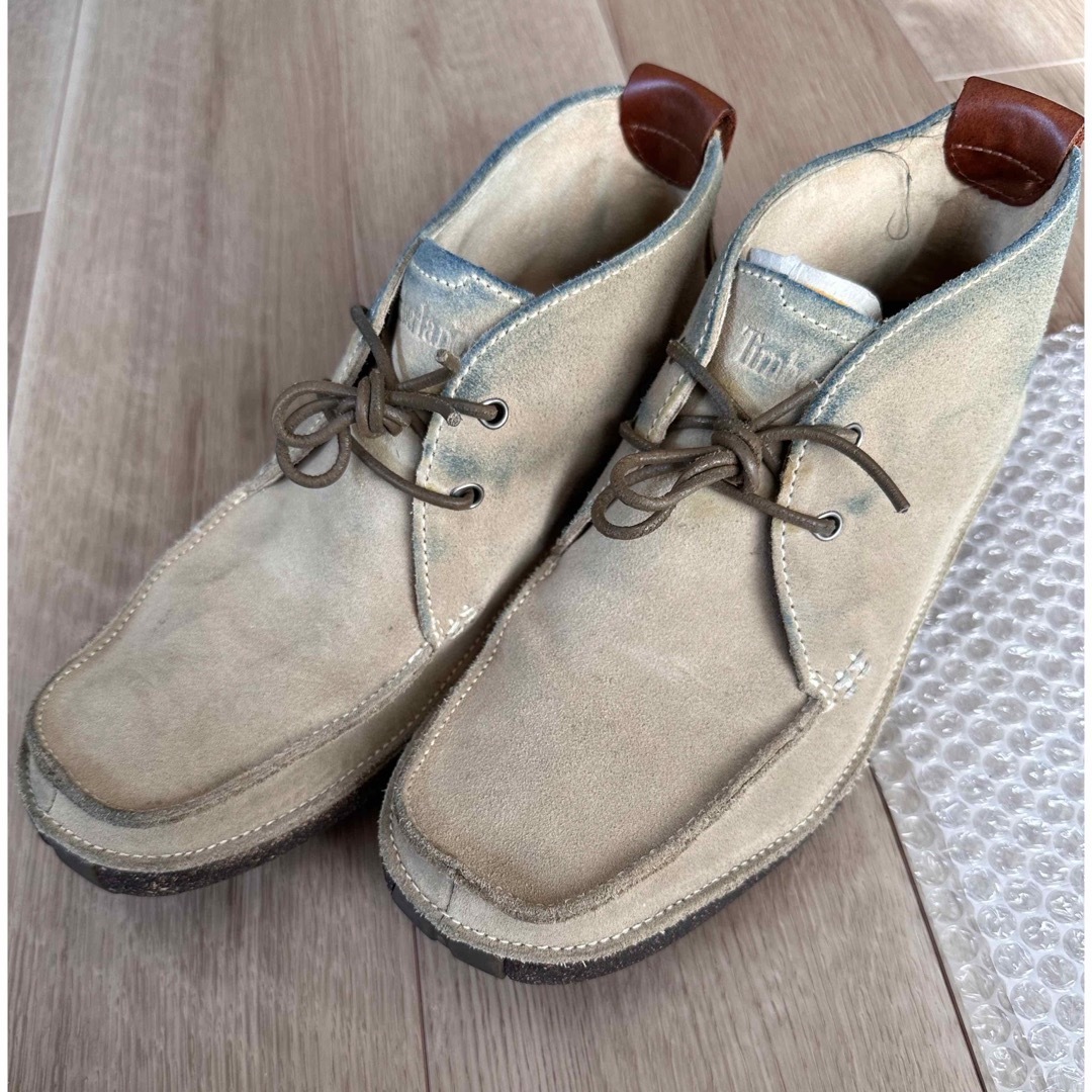 Timberland ティンバーランド スエード ブーツ ベージュ 26.5 メンズの靴/シューズ(ブーツ)の商品写真