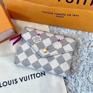 ルイヴィトン(LOUIS VUITTON)の限定品☆ルイヴィトン ダミエ アズール ポルトフォイユ ヴィクトリーヌ 折り財布(財布)