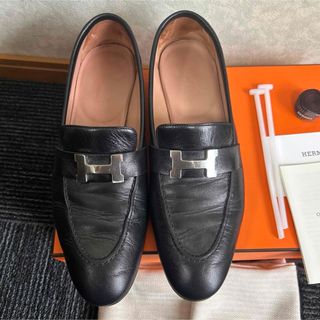 エルメス(Hermes)のエルメス　モカシン　38.5(ローファー/革靴)