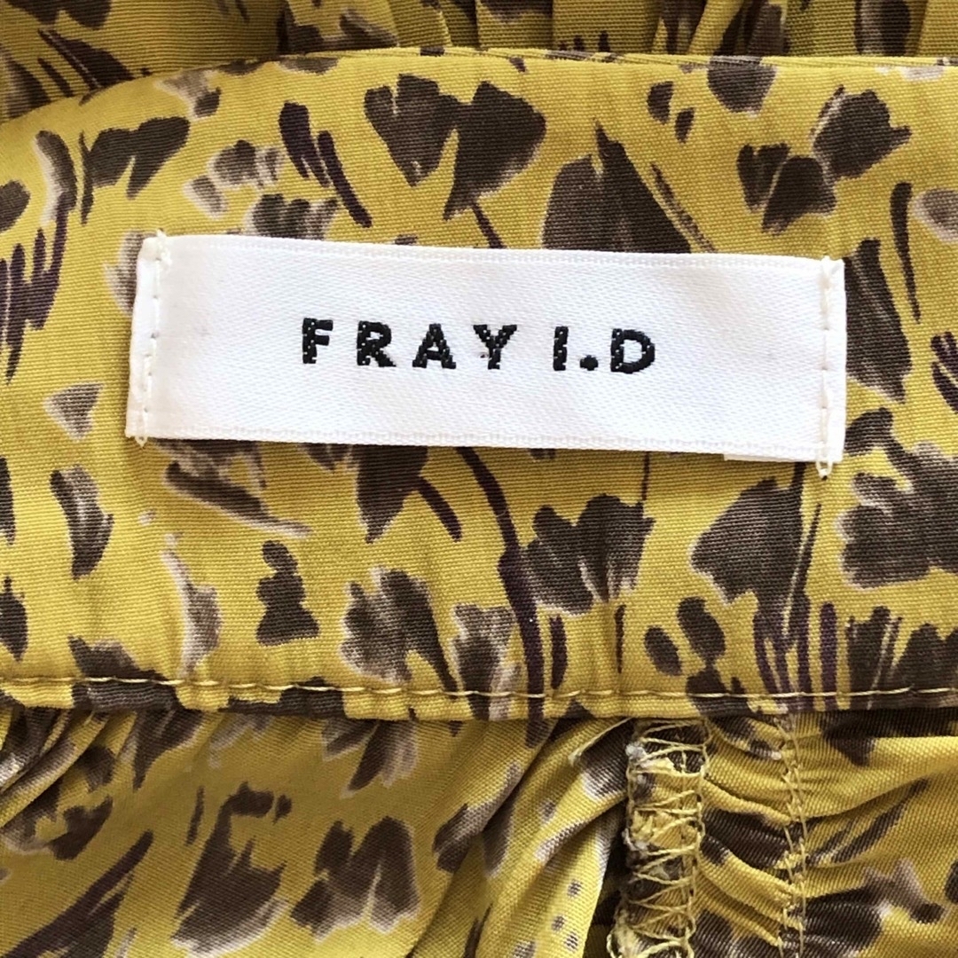 FRAY I.D(フレイアイディー)のFRAY  I.D ♪フレイアイディ　プリントロングワンピース　M 長袖　リボン レディースのワンピース(ロングワンピース/マキシワンピース)の商品写真