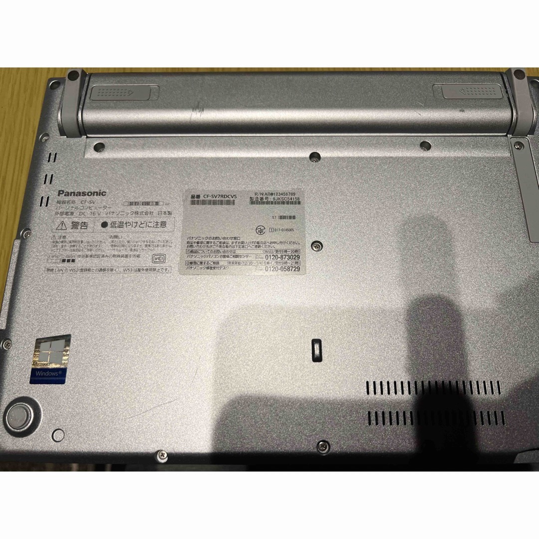 Panasonic LET'S NOTE SV7 / Core i5 8350U スマホ/家電/カメラのPC/タブレット(ノートPC)の商品写真