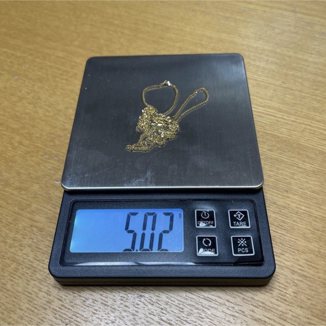 K18イエローゴールド喜平チェーンネックレス50cm レディースのアクセサリー(ネックレス)の商品写真