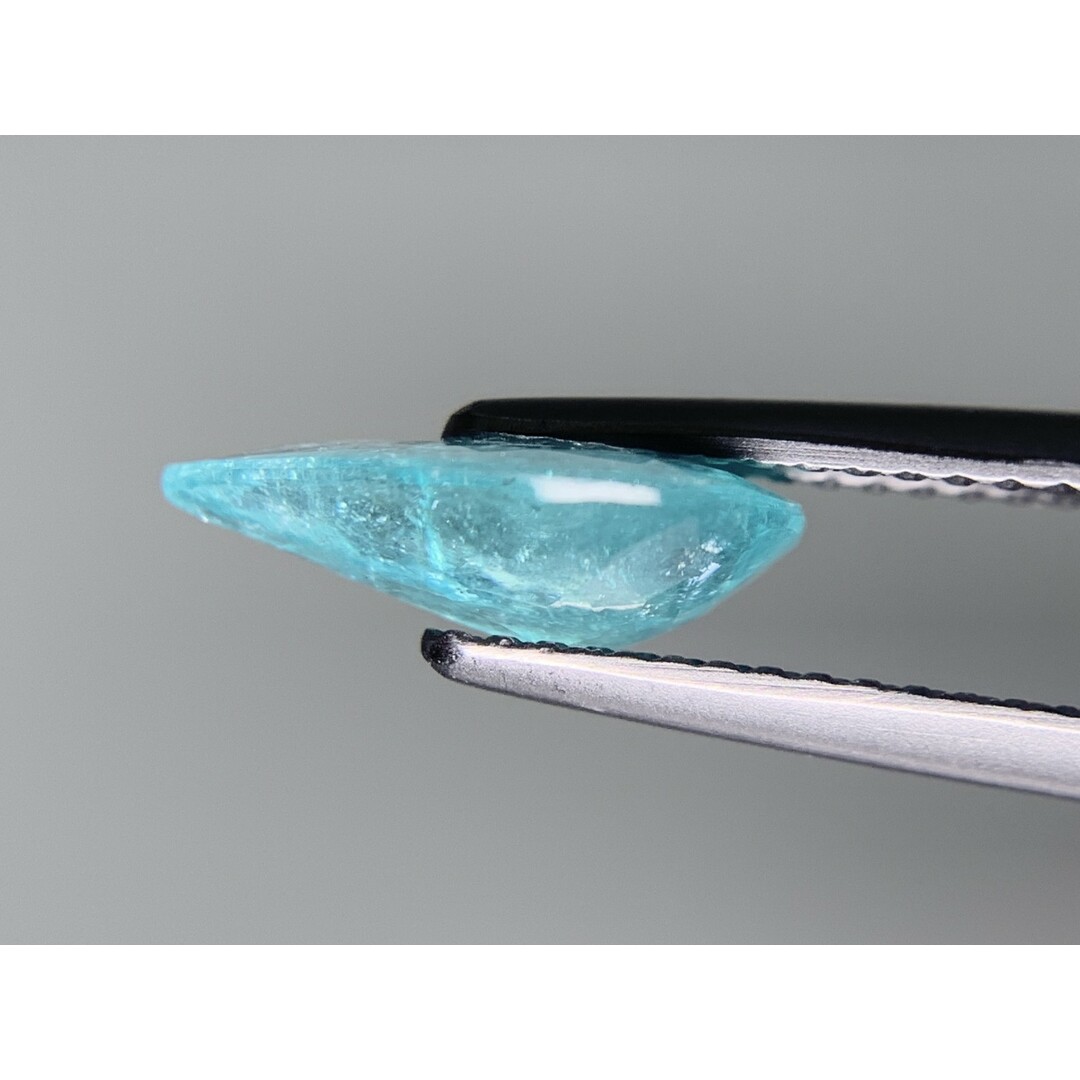 GIA宝石鑑別書付き　 天然 パライバトルマリン　Greenish Blue　1.80ct  縦11.67㎜×横7.50㎜×高さ3.58㎜　 ルース（ 裸石 ）　 706Y ハンドメイドの素材/材料(各種パーツ)の商品写真