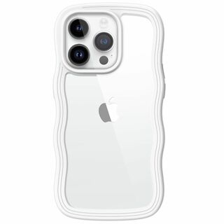 【色: ホワイト】JEDirect iPhone 14 Pro Max 6.7イ(その他)