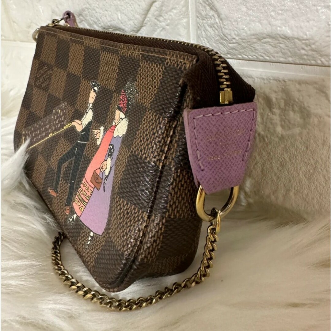 LOUIS VUITTON(ルイヴィトン)の希少品 ルイヴィトン ダミエ ミニポシェット アクセソワール ポーチ ミニ レディースのファッション小物(ポーチ)の商品写真