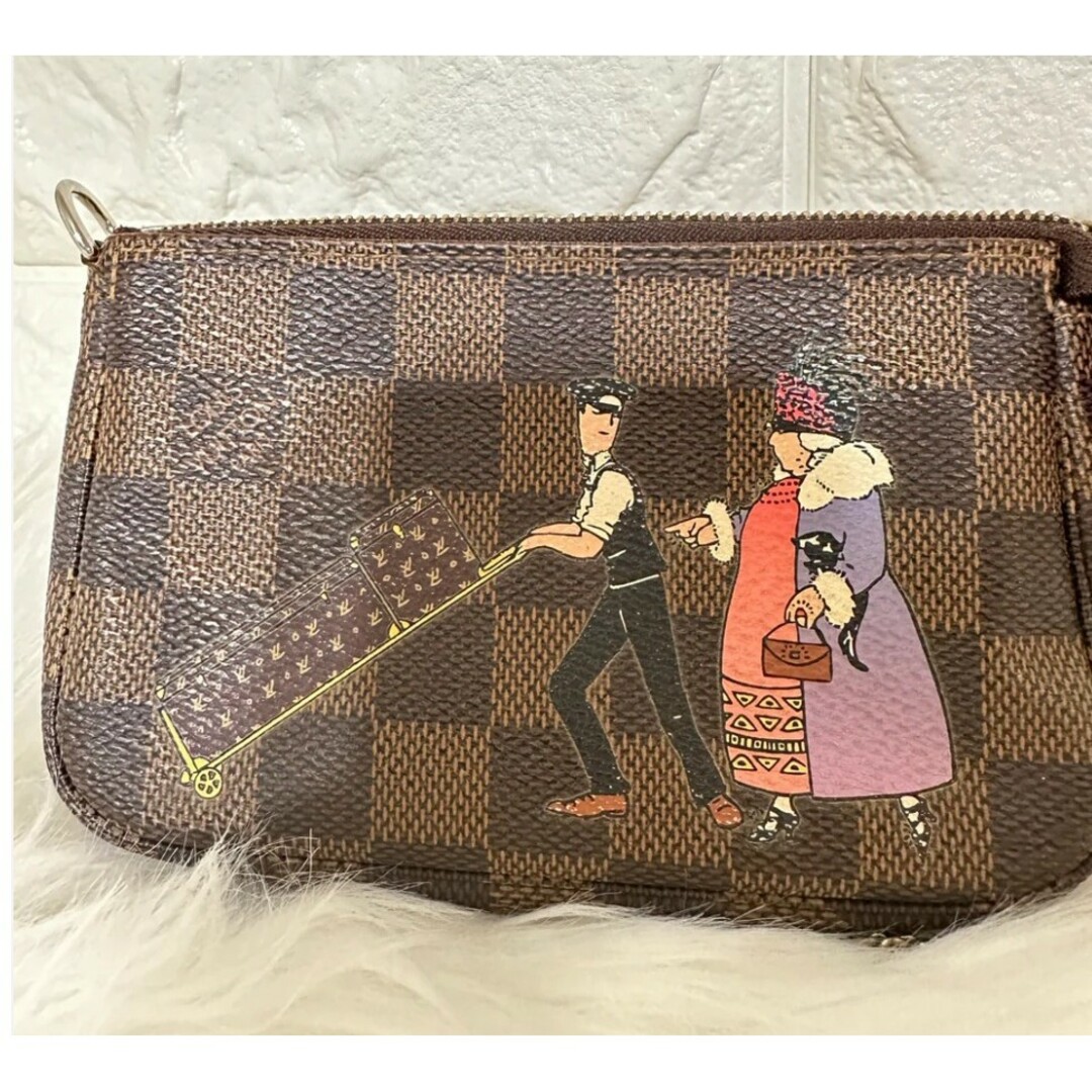 LOUIS VUITTON(ルイヴィトン)の希少品 ルイヴィトン ダミエ ミニポシェット アクセソワール ポーチ ミニ レディースのファッション小物(ポーチ)の商品写真