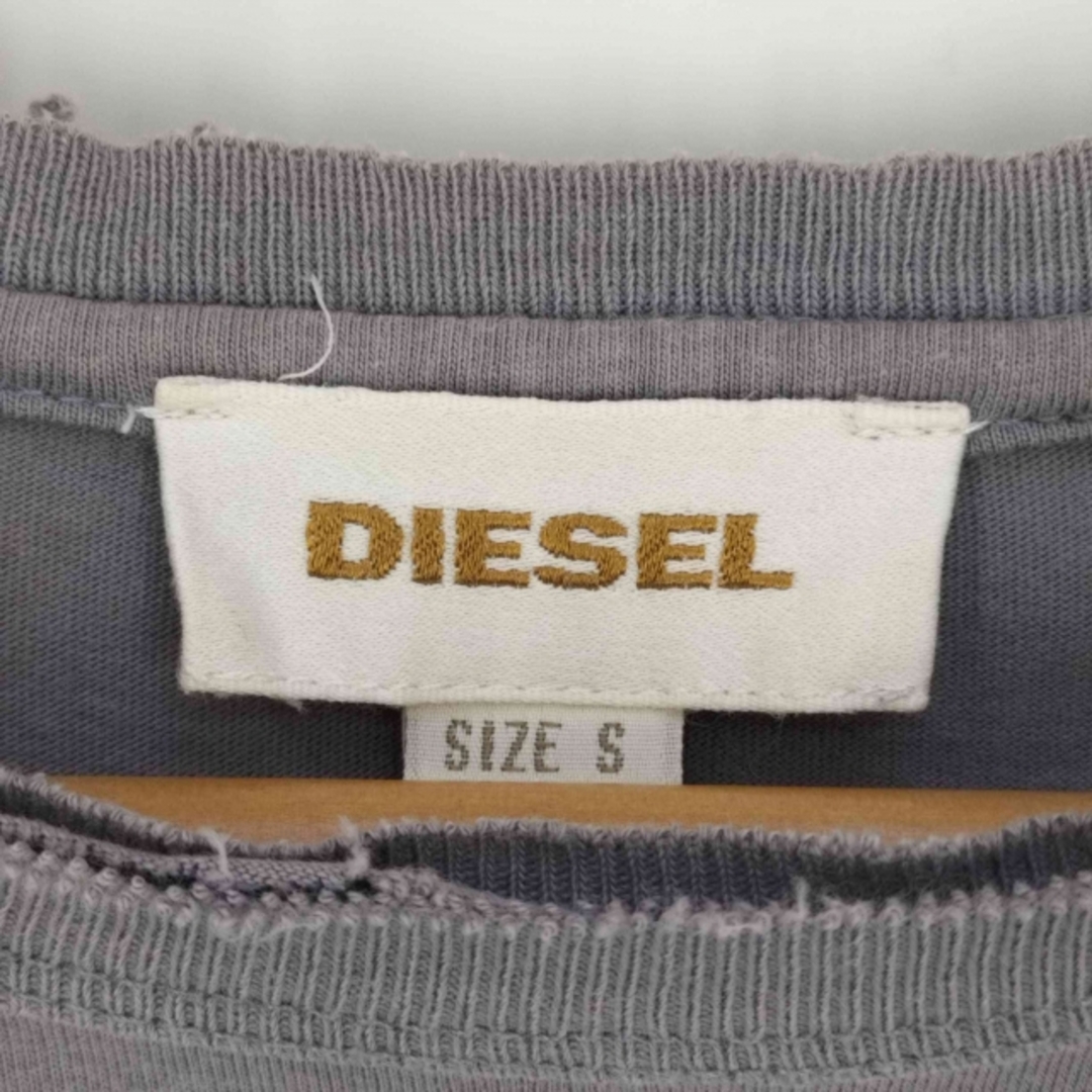 DIESEL(ディーゼル)のDIESEL(ディーゼル) ダメージ加工 プリント クルーネックTシャツ メンズ メンズのトップス(Tシャツ/カットソー(半袖/袖なし))の商品写真