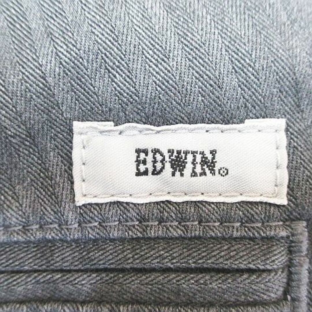 EDWIN(エドウィン)のエドウィン ストライプ柄 ロング丈 テーパードパンツ ジップフライ M グレー メンズのパンツ(スラックス)の商品写真