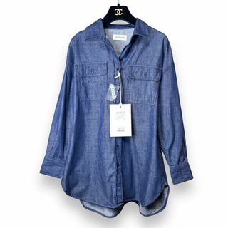 ニジュウサンク(23区)の極美品✨ 23区DENIM　デニムシャツ　サイズ32　XS、Sサイズ(Gジャン/デニムジャケット)