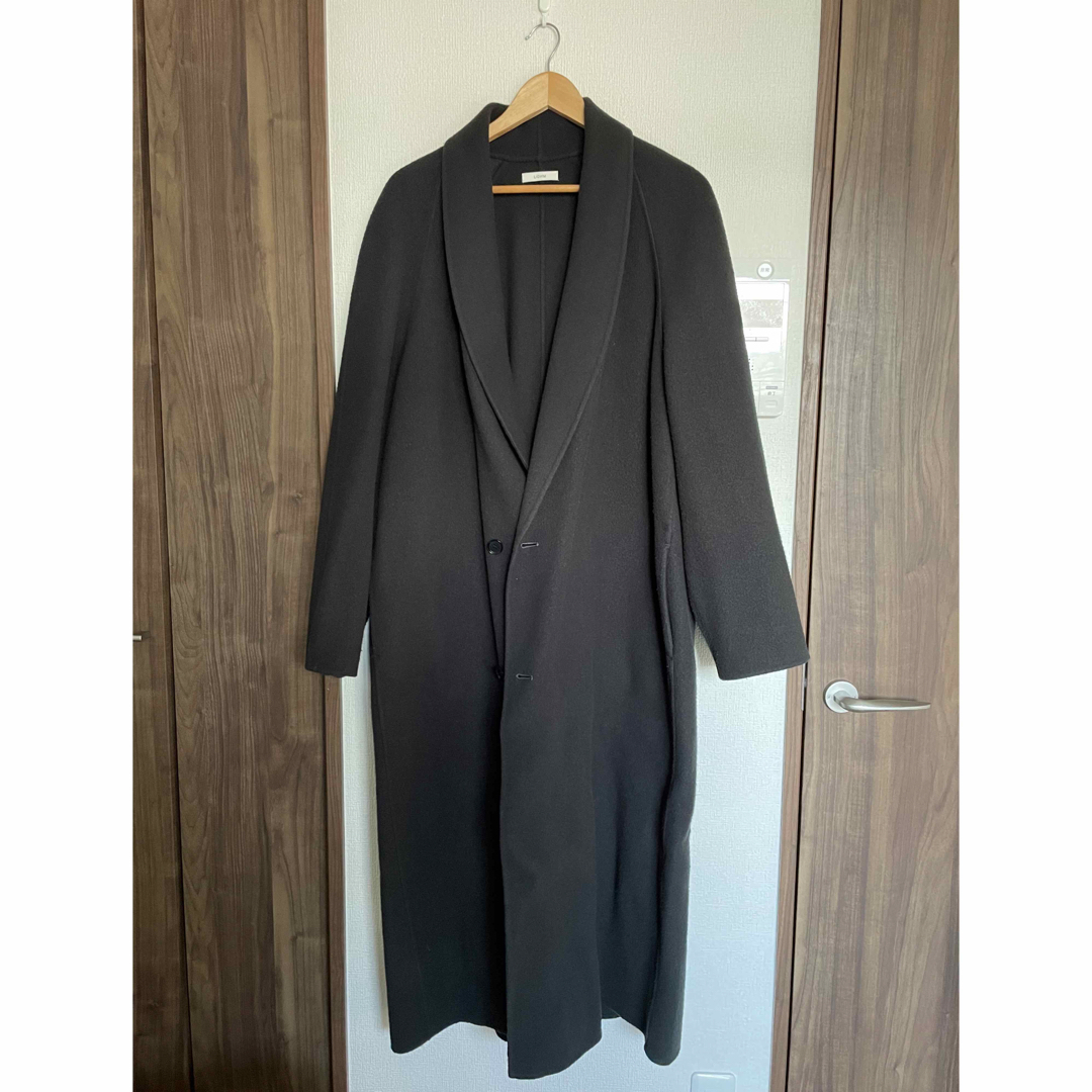 LIDNM(リドム)のLIDNM SHAWL COLLAR REVER COAT サイズL メンズのジャケット/アウター(チェスターコート)の商品写真