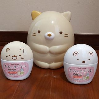 サンエックス - すみっコぐらし　ねこ　しろくま　貯金箱　ふりかけ空き容器