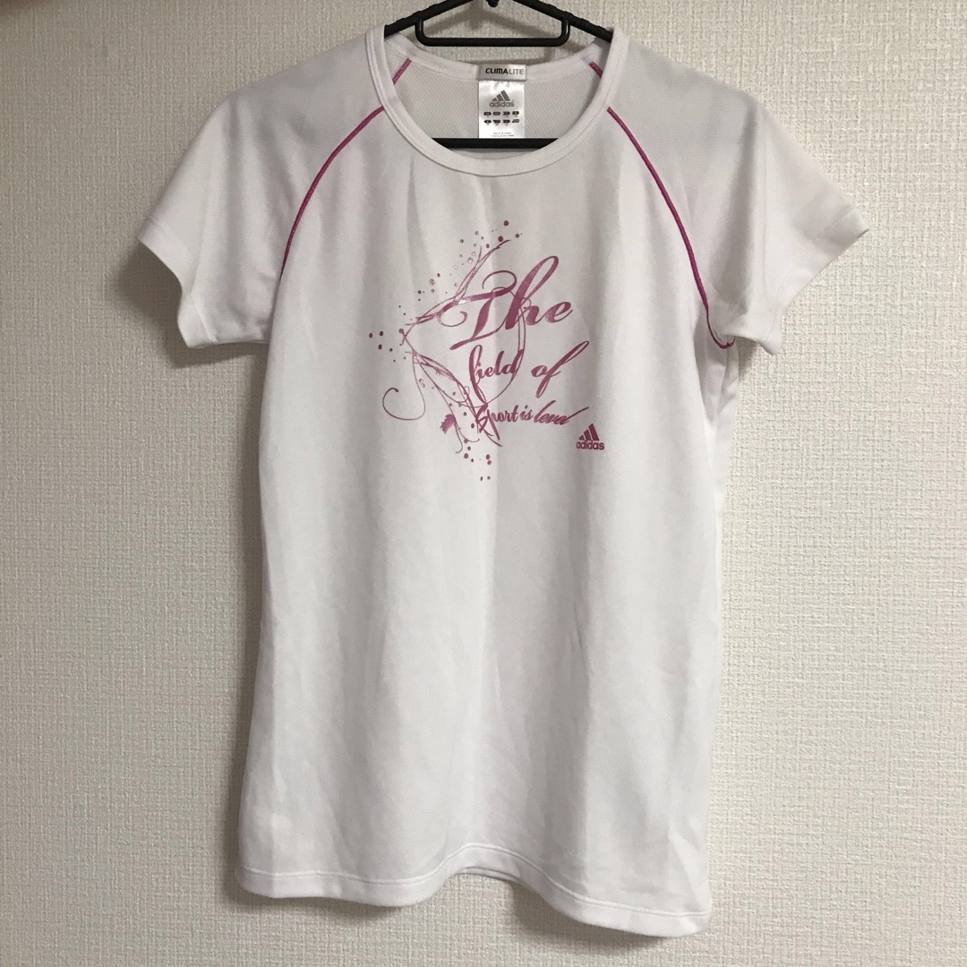 adidas(アディダス)のアディダス  レディース  半袖Tシャツ スポーツウェア(Ｓ) レディースのトップス(Tシャツ(半袖/袖なし))の商品写真