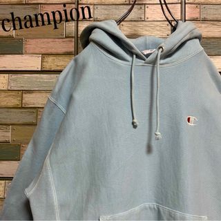 チャンピオン(Champion)のチャンピオン　リバースウィーブ　プルオーバーパーカー　ワンポイントロゴ(パーカー)