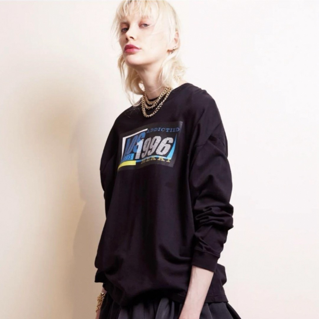 【希少】MEKKI メッキ LOS LONG TEE  ブラック サイズ1 レディースのトップス(Tシャツ(長袖/七分))の商品写真