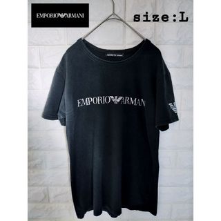 エンポリオアルマーニ　Tシャツ ブラック　Lサイズ