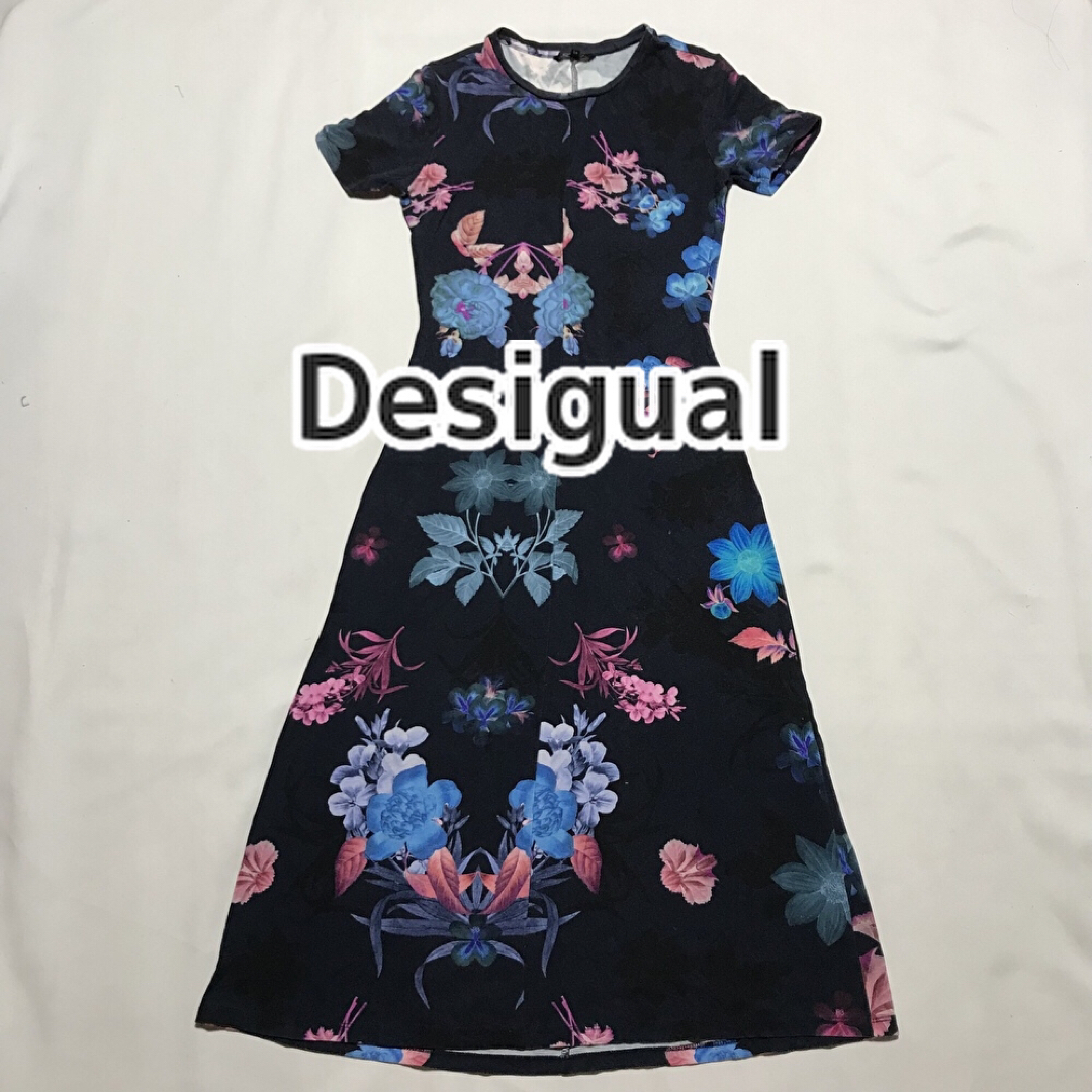 DESIGUAL(デシグアル)のデシグアル Desigual  ロングワンピース 花柄 y2k フェアリーコア レディースのワンピース(ロングワンピース/マキシワンピース)の商品写真