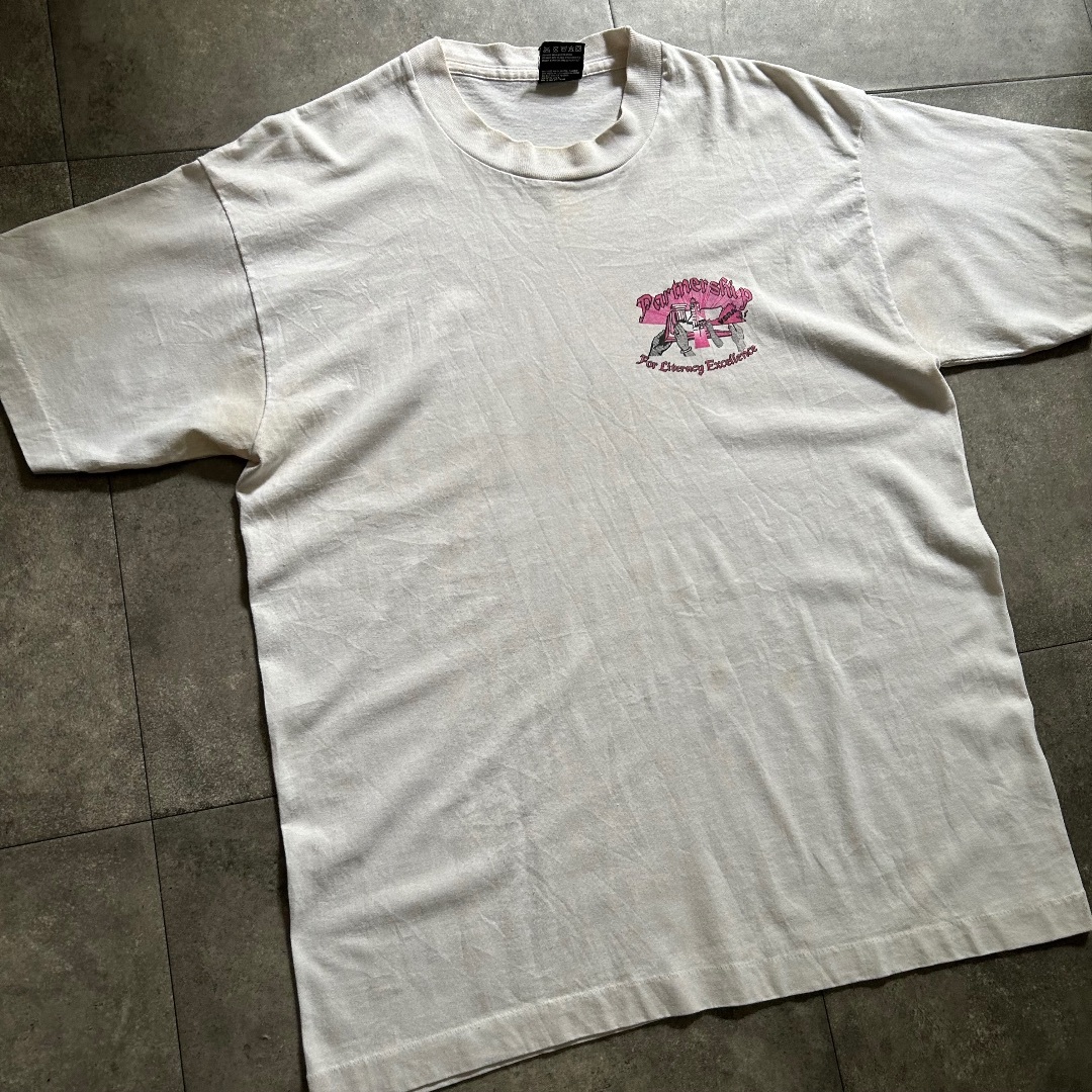 FRUIT OF THE LOOM(フルーツオブザルーム)の90s フルーツオブザルーム tシャツ USA製 L ホワイト 企業モノ メンズのトップス(Tシャツ/カットソー(半袖/袖なし))の商品写真