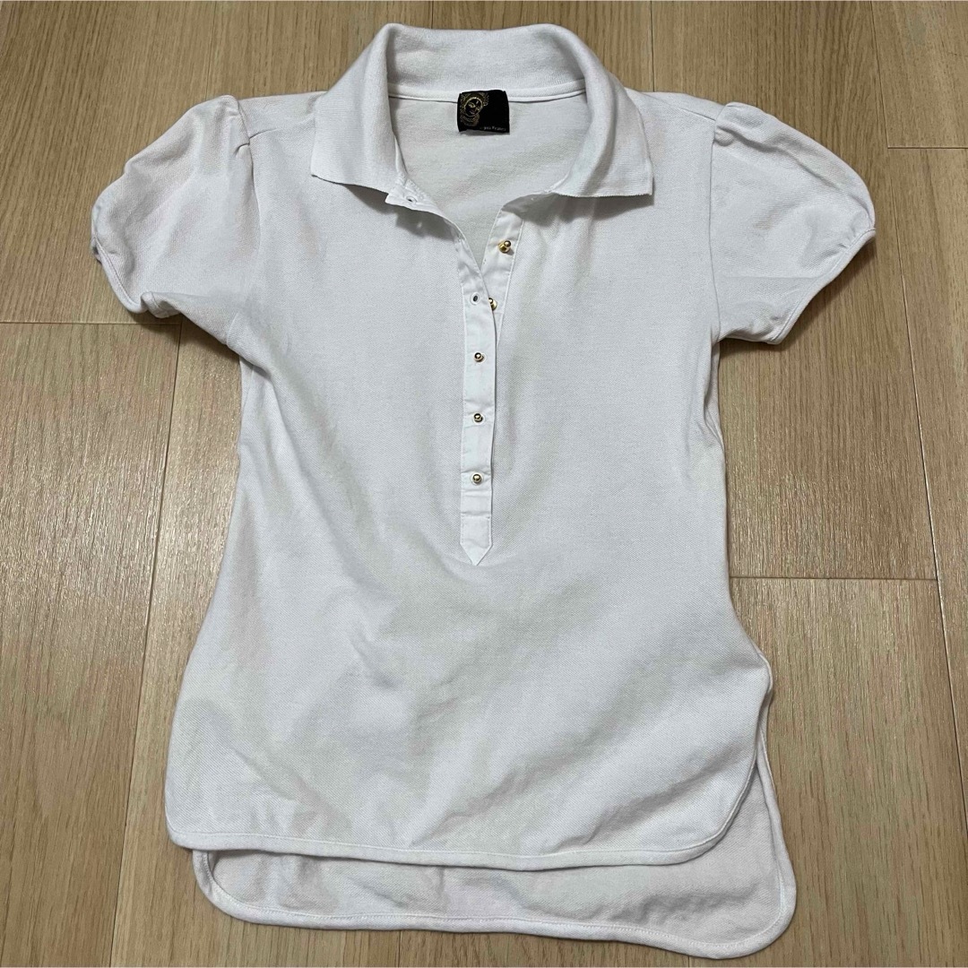 MOROKOBAR(モロコバー)のモロコバー　ポロシャツ　パフスリーブ　36 レディースのトップス(ポロシャツ)の商品写真