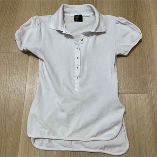 モロコバー(MOROKOBAR)のモロコバー　ポロシャツ　パフスリーブ　36(ポロシャツ)