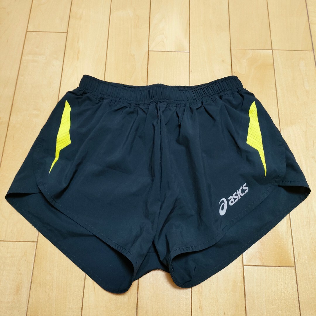 asics(アシックス)の【美品】アシックスasicsレデイース ランニングパンツ ジョギングパンツ S黒 スポーツ/アウトドアのランニング(ウェア)の商品写真