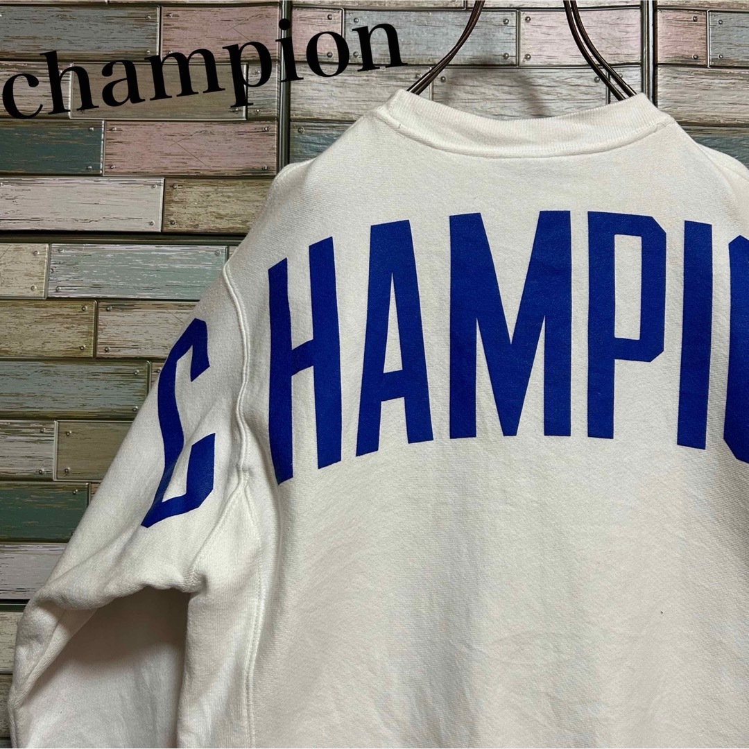 Champion(チャンピオン)のチャンピオン　リバースウィーブ　スウェット　トレーナー　ビッグプリントロゴ メンズのトップス(スウェット)の商品写真