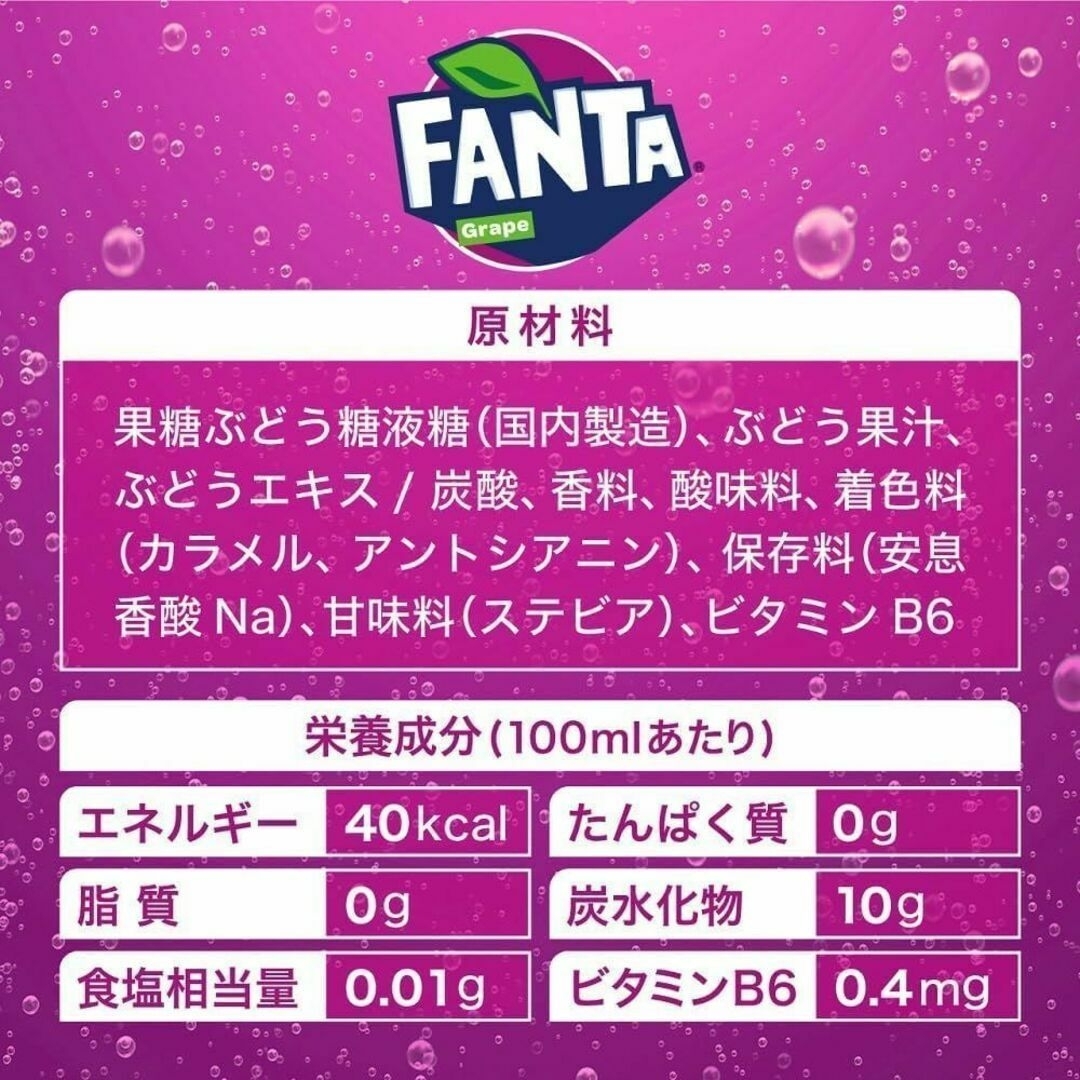 コカ・コーラ(コカコーラ)のFANTA ファンタグレープ 700mlペットボトルｘ20本 食品/飲料/酒の飲料(ソフトドリンク)の商品写真