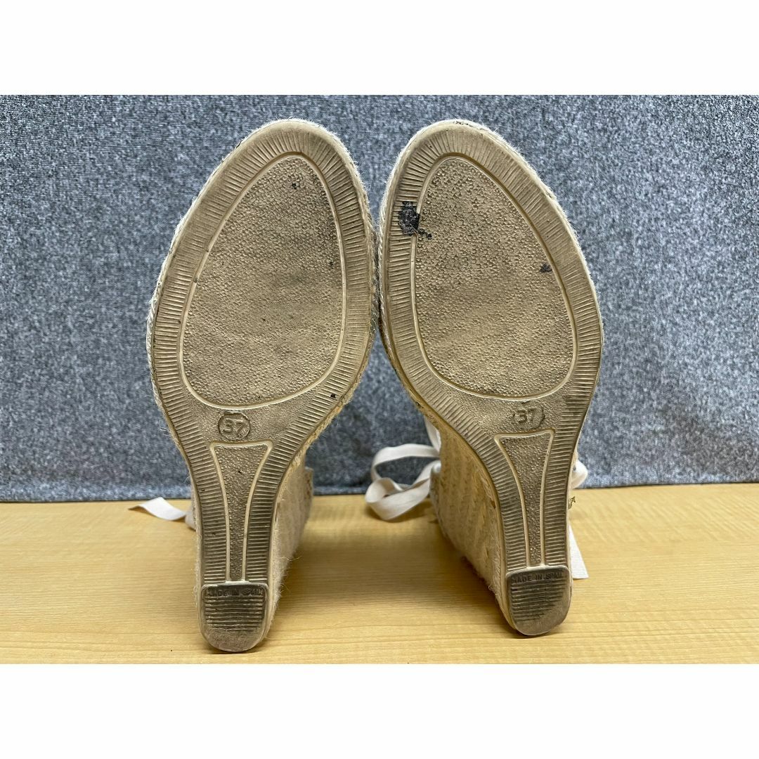 MANEBi MNチェックウェッジサンダル37/23.5cm★A23501 レディースの靴/シューズ(サンダル)の商品写真