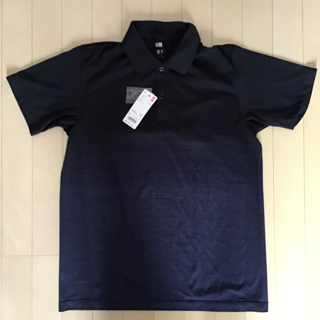 UNIQLO(ユニクロ)のユニクロ　ドライEXポロシャツ（グラデーション・半袖）　MEN L メンズのトップス(ポロシャツ)の商品写真