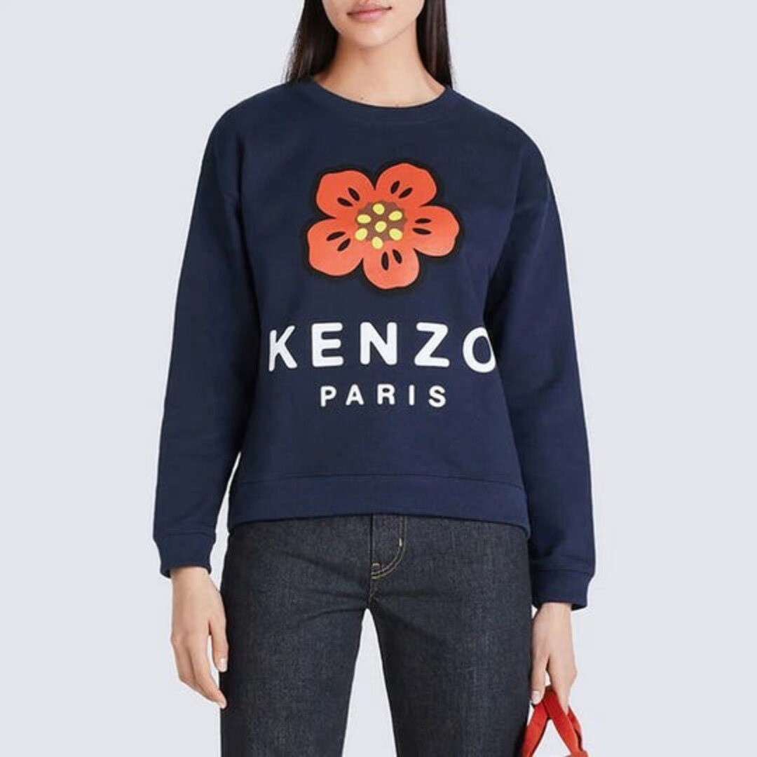 KENZO(ケンゾー)のKENZO ケンゾー トレーナー ネイビー ※発送まで約7〜9日前後 レディースのトップス(トレーナー/スウェット)の商品写真