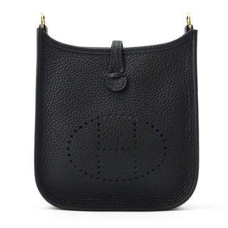 エルメス(Hermes)のエルメス エブリンTPM アマゾン バンドリエール ブラック/ゴールド金具 トリヨンクレマンス B刻印 黒(ショルダーバッグ)