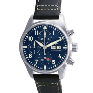 インターナショナルウォッチカンパニー(IWC)のIWC パイロットウォッチ クロノグラフ IW388101 IWC 腕時計 ブルー文字盤(腕時計(アナログ))