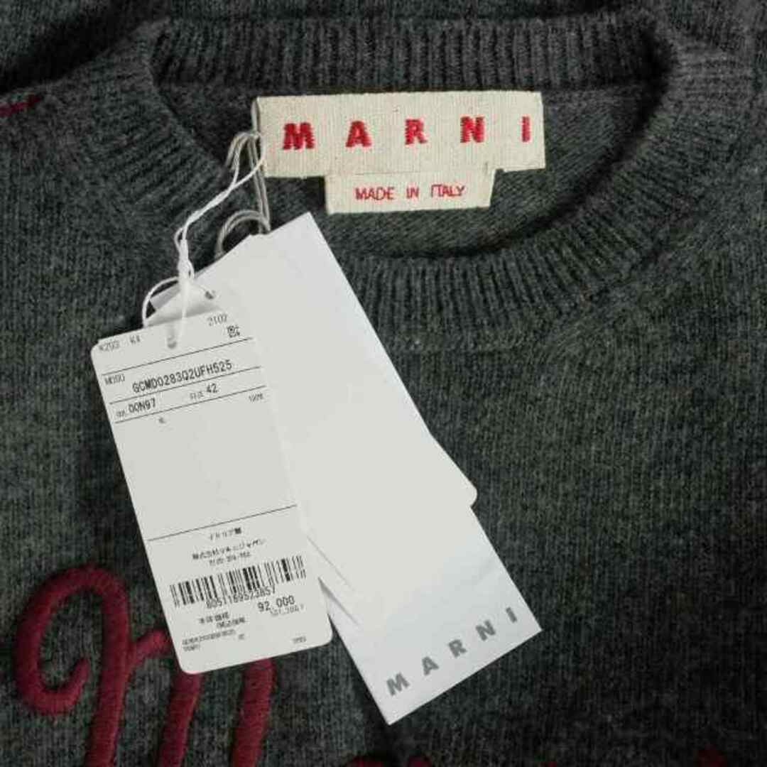 Marni(マルニ)のマルニ MARNI 21AW ロゴ刺繍 クルーネックニット セーター 40 長袖 レディースのトップス(ニット/セーター)の商品写真