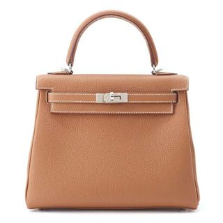 エルメス(Hermes)のエルメス ハンドバッグ ケリー25 内縫い ゴールド/シルバー金具 トゴ B刻印 HERMES 2way(ハンドバッグ)