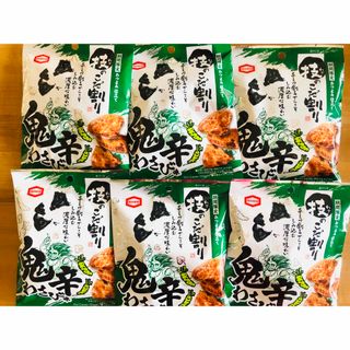 亀田製菓　[期間限定品] 技のこだ割り　鬼辛わさび味　40g×6袋　鬼辛わさび(菓子/デザート)