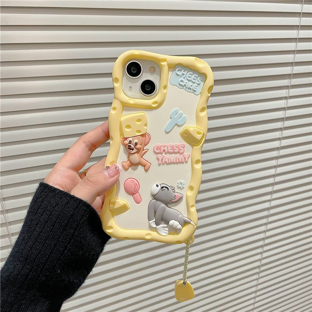 Bipolars かわいい トムとジェリー アニメ キャラクター スマホケース  スマホ/家電/カメラのスマホアクセサリー(その他)の商品写真