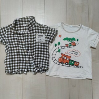 ニシマツヤ(西松屋)のシャツ2枚セット　95cm(Tシャツ/カットソー)