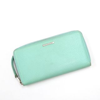 Tiffany & Co. - ティファニー(TIFFANY ＆ Co.) レザー コンチネンタル ラウンドファスナー長財布 ティファニーブルー 【中古】 JA-18770