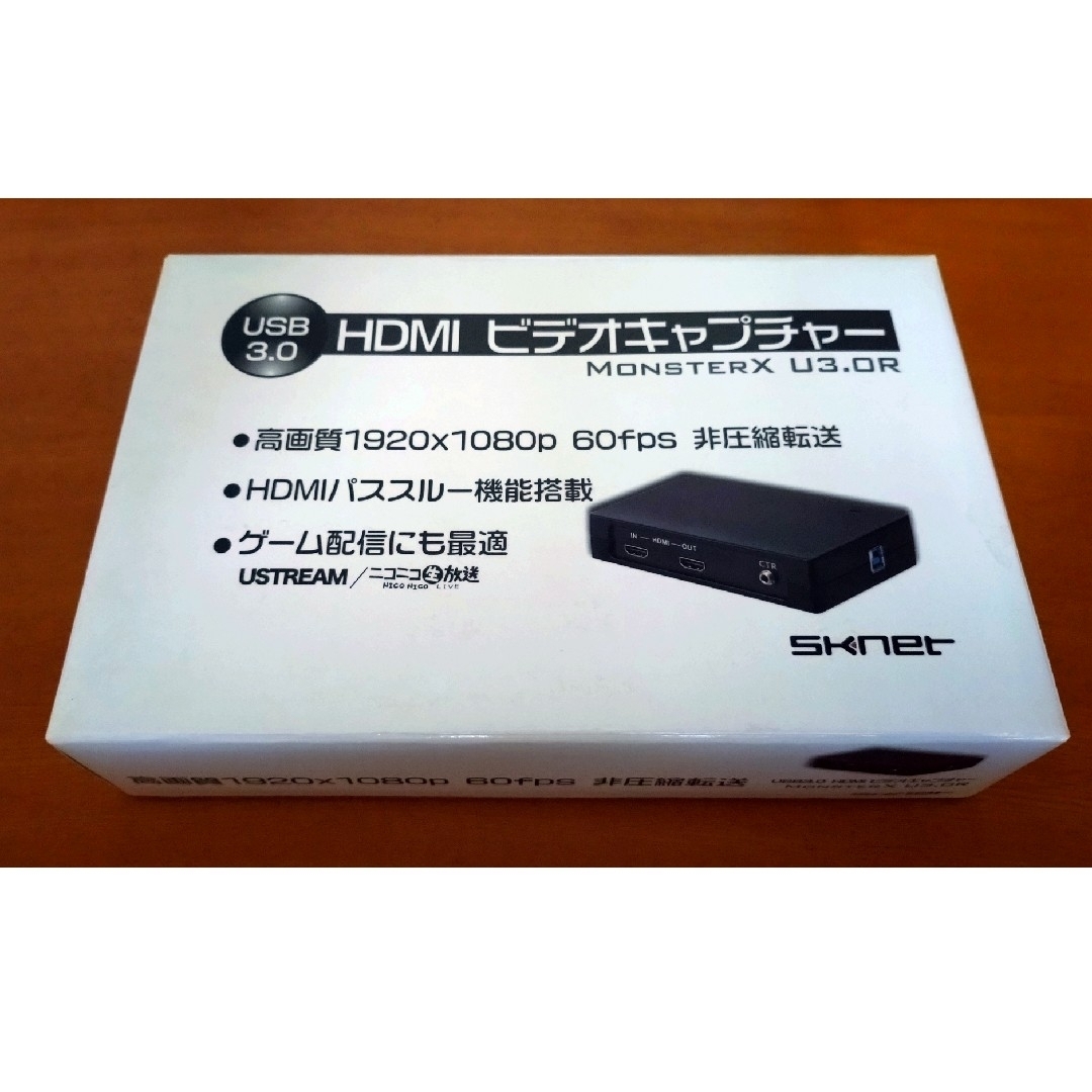 Sknet　ビデオキャプチャーボード    SK-MVXU3R スマホ/家電/カメラのPC/タブレット(PCパーツ)の商品写真
