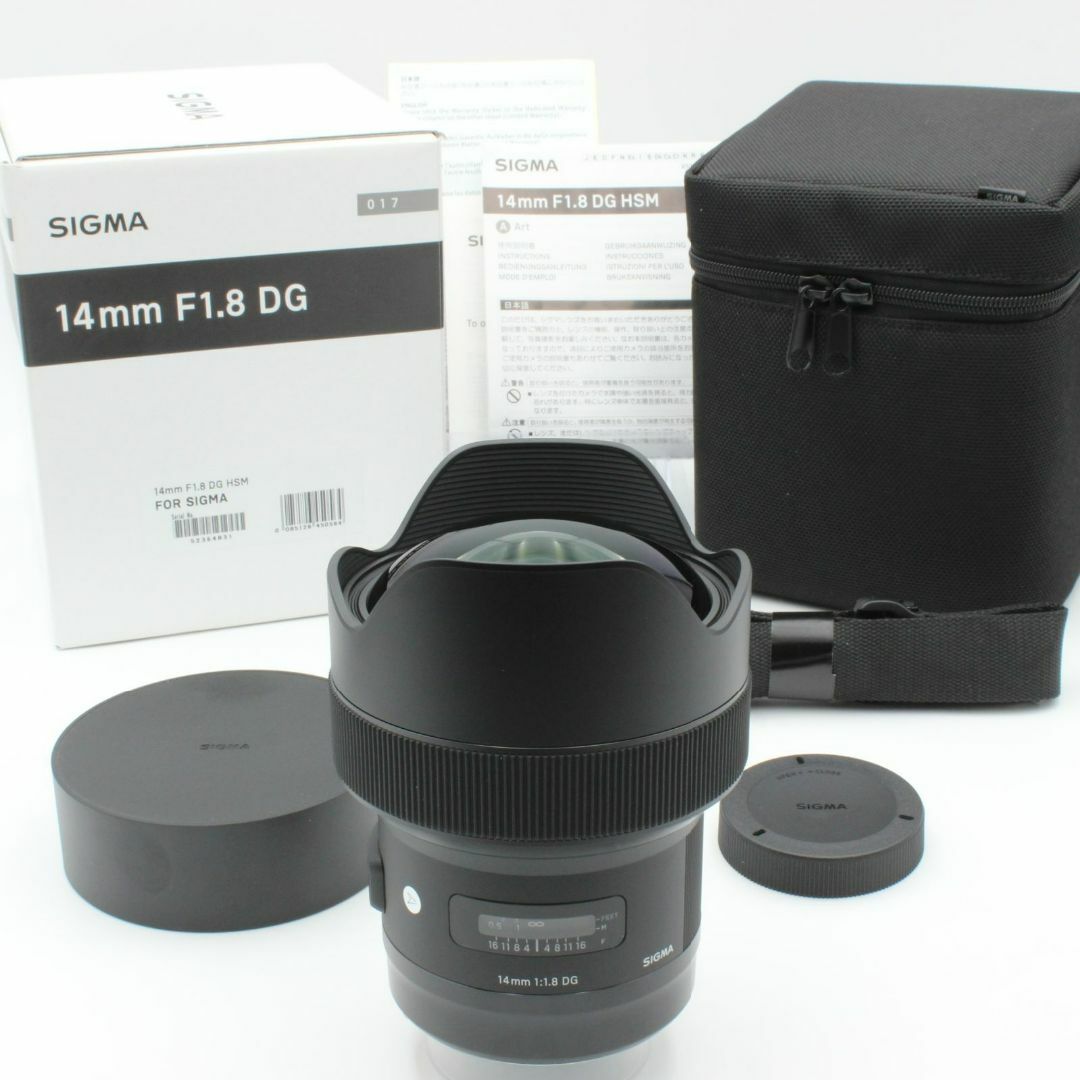 SIGMA(シグマ)の新品同様 シグマ 14mm f1.8 DG HSM Art SAマウント スマホ/家電/カメラのカメラ(レンズ(単焦点))の商品写真