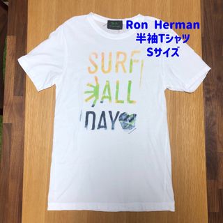ロンハーマンカリフォルニア(Ron Herman California)の美品 RON HERMAN ロンハーマン 半袖 Tシャツ 白 Sサイズ(Tシャツ/カットソー(半袖/袖なし))